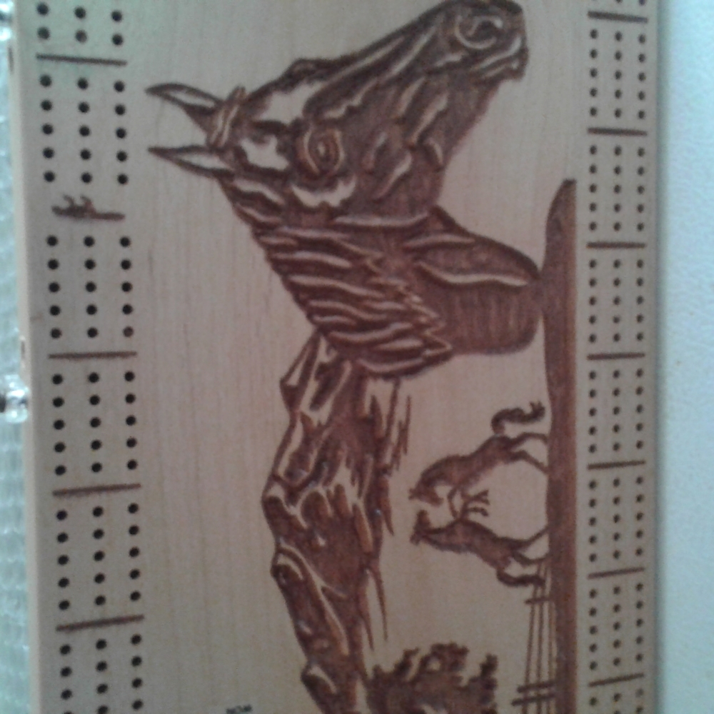 Handmade cribbage board - Picture 2 of 5